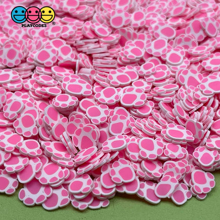 Paw Animal Pink Paws Fimo Slices Fake Clay Sprinkles Decoden Jimmies Funfetti Sprinkle