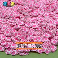 Paw Animal Pink Paws Fimo Slices Fake Clay Sprinkles Decoden Jimmies Funfetti Sprinkle
