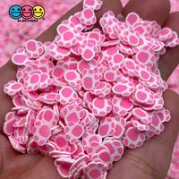 Paw Animal Pink Paws Fimo Slices Fake Clay Sprinkles Decoden Jimmies Funfetti Sprinkle
