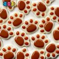 Paw Pink Mini Charms Animal Paws Tiny Flatback Charm Cabochons 3 Cplors 20 Pcs