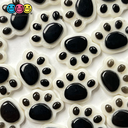 Paw Pink Mini Charms Animal Paws Tiny Flatback Charm Cabochons 3 Cplors 20 Pcs