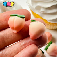 Peach Fake Food Charms Peaches Miniatures Cabochons (10 Pcs) Charm