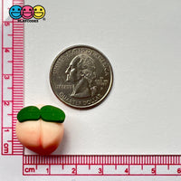 Peach Fake Food Charms Peaches Miniatures Cabochons (10 Pcs) Charm