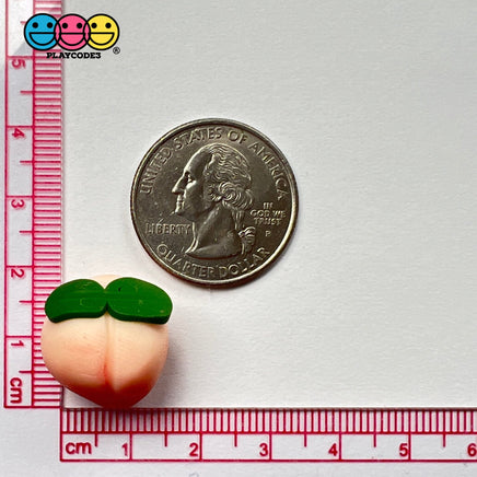Peach Fake Food Charms Peaches Miniatures Cabochons (10 Pcs) Charm