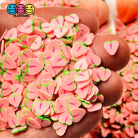 Peach Fimo Slices Fake Clay Sprinkles Peaches Funfetti 10/5 Mm 20 Grams / 5 Sprinkle