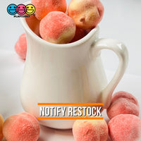 3D Mini Peach Charms Fake Food Cabochon Light Foam (10 Pcs) Charm