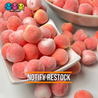 3D Mini Peach Charms Fake Food Cabochon Light Foam (10 Pcs) Charm