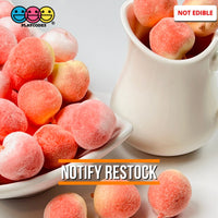 3D Mini Peach Charms Fake Food Cabochon Light Foam (10 Pcs) Charm