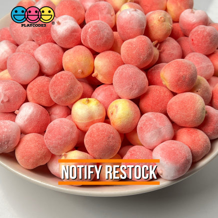 3D Mini Peach Charms Fake Food Cabochon Light Foam (10 Pcs) Charm