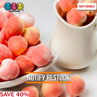 3D Mini Peach Charms Fake Food Cabochon Light Foam (10 Pcs) Charm