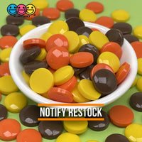 Reeses Peanut Butter Chocolate Fake Candy Flatback Charms Cabochons Decoden Charm