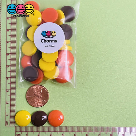 Reeses Peanut Butter Chocolate Fake Candy Flatback Charms Cabochons Decoden Charm