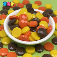 Reeses Peanut Butter Chocolate Fake Candy Flatback Charms Cabochons Decoden Charm