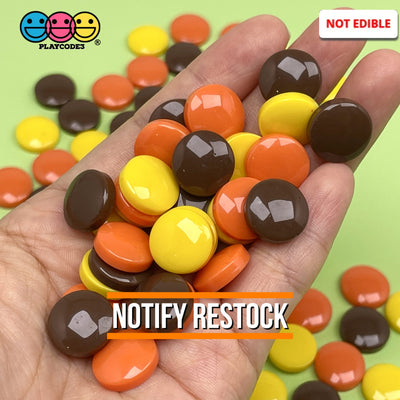 Reeses Peanut Butter Chocolate Fake Candy Flatback Charms Cabochons Decoden Charm