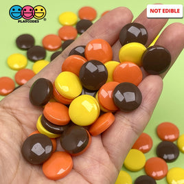 Reeses Peanut Butter Chocolate Fake Candy Flatback Charms Cabochons Decoden Charm