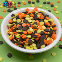 20/100G Confetti Disc Polymer Clay Fake Sprinkles Peanut Butter Cup Chocolate Mixed Color Theme