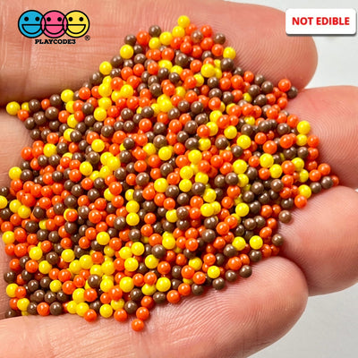 Peanut Butter Cup Mix Nonpareil Glass 1.9Mm Beads Caviar Faux Sprinkles Decoden Bead