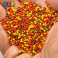 Peanut Butter Cup Mix Nonpareil Glass 1.9Mm Beads Caviar Faux Sprinkles Decoden Bead