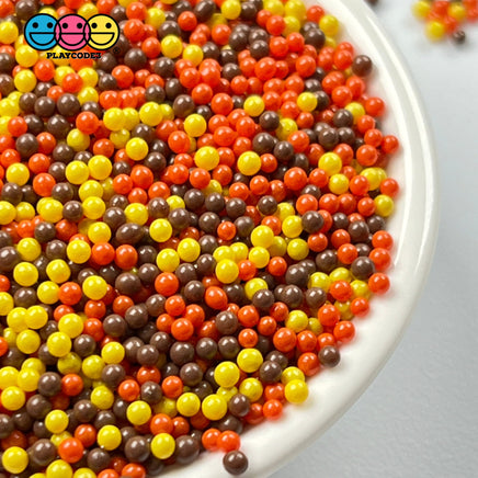Peanut Butter Cup Mix Nonpareil Glass 1.9Mm Beads Caviar Faux Sprinkles Decoden Bead