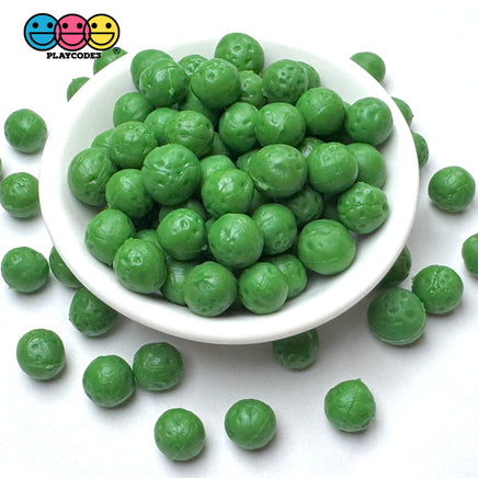 Peas Green Cooked Realistic Imitation Fake Food Pea Greens Faux Vegetables Life Like Plastic Resin 100pcs Fake Food
