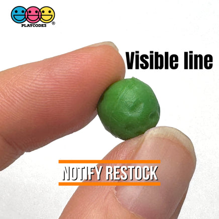 Peas Green Cooked Realistic Imitation Fake Food Pea Greens Faux Vegetables Life Like Plastic Resin 100pcs Fake Food