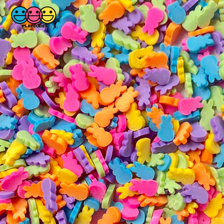 Peeps Bunny Fimo Mix Multi Colors Easter Spring Faux Sprinkles Pastel Fake Bake Funfetti 20 Grams