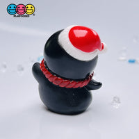 Penguin Christmas Miniature Charm Resin Home Décor Accessories Cabochons 5 Pc