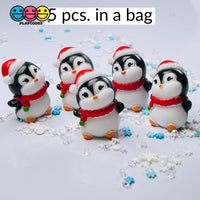 Penguin Christmas Miniature Charm Resin Home Décor Accessories Cabochons 5 Pc