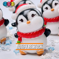Penguin Christmas Miniature Charm Resin Home Décor Accessories Cabochons 5 Pc