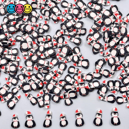 Penguin Santa Hat Scarf Fimo Slices Fake Sprinkles Christmas Decoden Funfetti 5Mm Sprinkle