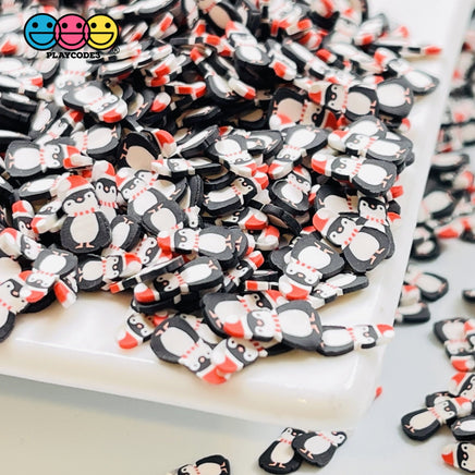 Penguin Santa Hat Scarf Fimo Slices Fake Sprinkles Christmas Decoden Funfetti 5Mm Sprinkle