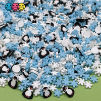 Penguins In The Snow Fimo Fake Sprinkles Penguin Snowflakes 20 Grams Sprinkle