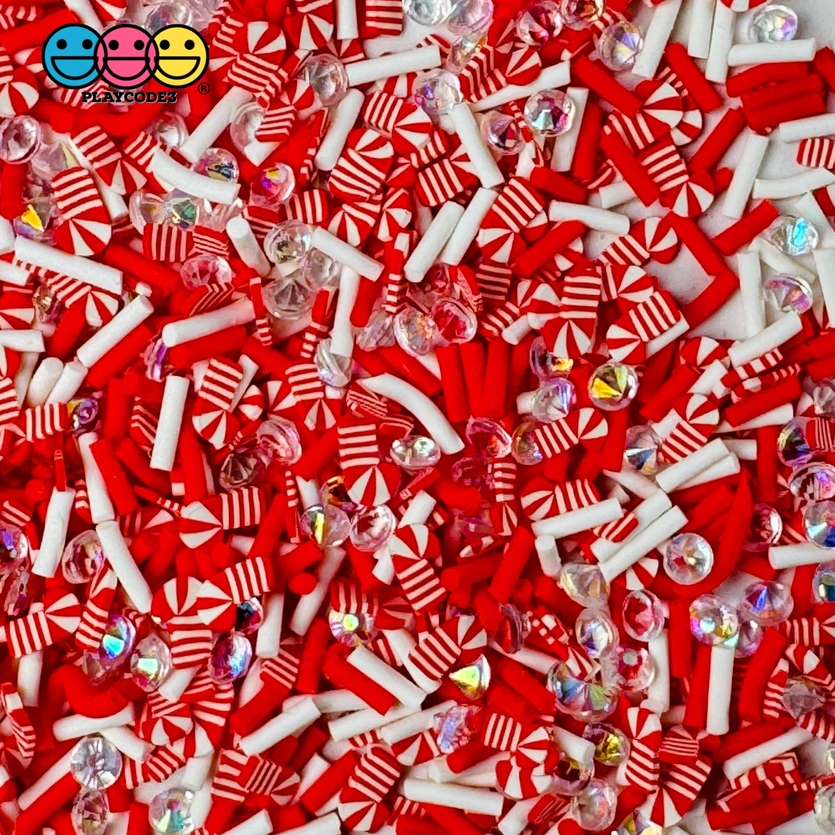 Peppermint Candy Cane Christmas Craft Supplies | PLAYCODE3| PLAYCODE3