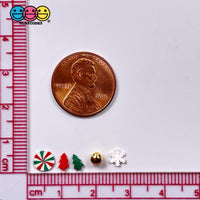 Peppermint Christmas Tree Farm Fimo Mix Fake Clay Sprinkles Gold Beads Funfetti Sprinkle
