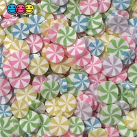 Peppermint Fimo Slices Faux Sprinkles Holiday Colors Christmas Valentines Day Decoden Fake Food 8