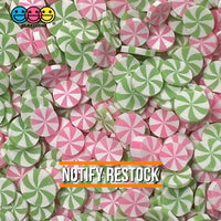 Peppermint Fimo Slices Faux Sprinkles Holiday Colors Christmas Valentines Day Decoden Fake Food 8