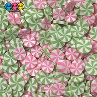 Peppermint Fimo Slices Faux Sprinkles Holiday Colors Christmas Valentines Day Decoden Fake Food 8