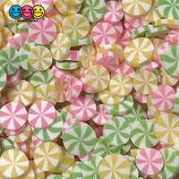 Peppermint Fimo Slices Faux Sprinkles Holiday Colors Christmas Valentines Day Decoden Fake Food 8