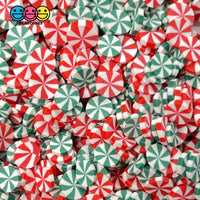 Peppermint Fimo Slices Faux Sprinkles Holiday Colors Christmas Valentines Day Decoden Fake Food 8