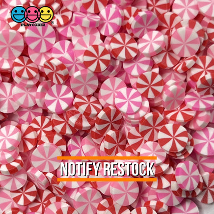 Peppermint Fimo Slices Faux Sprinkles Holiday Colors Christmas Valentines Day Decoden Fake Food 8