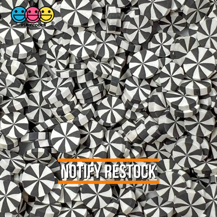 Peppermint Fimo Slices Faux Sprinkles Multiple Colors Decoden Fake Food 10 20 Grams / Black Sprinkle