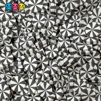 Peppermint Fimo Slices Faux Sprinkles Multiple Colors Decoden Fake Food 10 20 Grams / Black Sprinkle