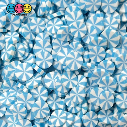 Peppermint Fimo Slices Faux Sprinkles Multiple Colors Decoden Fake Food 10 20 Grams / Blue Sprinkle