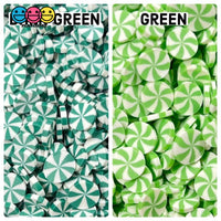 Peppermint Fimo Slices Faux Sprinkles Multiple Colors Decoden Fake Food 10 20 Grams / Green Sprinkle