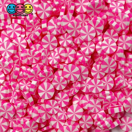 Peppermint Fimo Slices Faux Sprinkles Multiple Colors Decoden Fake Food 10 20 Grams / Hot Pink