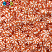 Peppermint Fimo Slices Faux Sprinkles Multiple Colors Decoden Fake Food 10 20 Grams / Orange