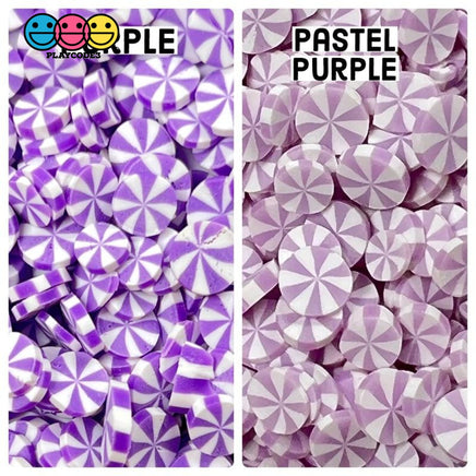 Peppermint Fimo Slices Faux Sprinkles Multiple Colors Decoden Fake Food 10 20 Grams / Purple
