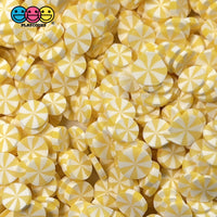 Peppermint Fimo Slices Faux Sprinkles Multiple Colors Decoden Fake Food 10 20 Grams / Yellow