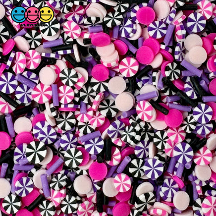 Peppermint Galaxy Pink Purple Black Holiday Fake Clay Sprinkles Decoden Fimo Jimmies Playcode3 Llc