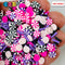 Peppermint Galaxy Pink Purple Black Holiday Fake Clay Sprinkles Decoden Fimo Jimmies Playcode3 Llc
